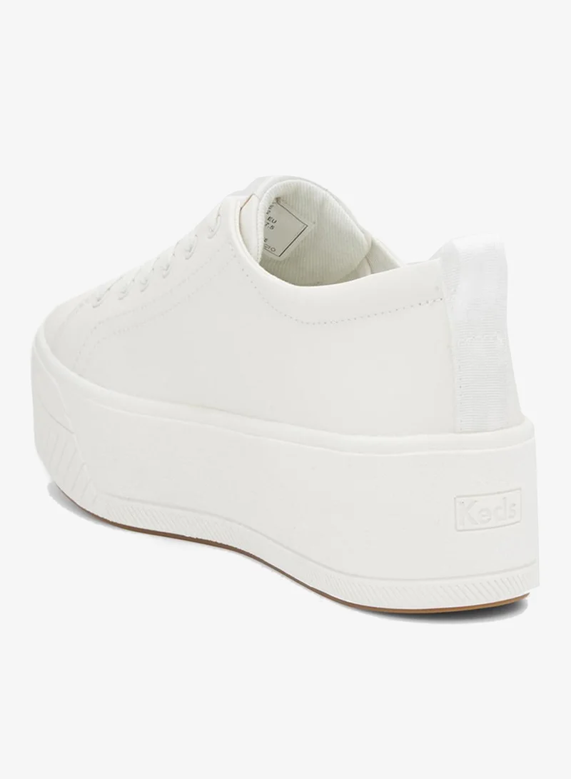Keds white Keds Women's Skyler Leather Casual Sneaker White for Women | Best Price UAE
